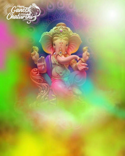 God Ganpati Ji Ganesh Chaturthi Editing Background HD Img