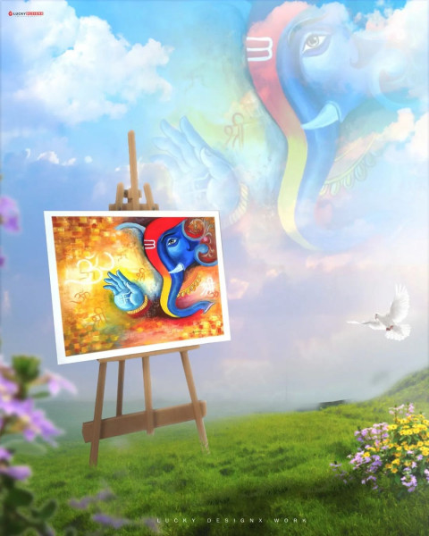 God Ganpati Ji Ganesh Chaturthi Editing CB Background Full HD