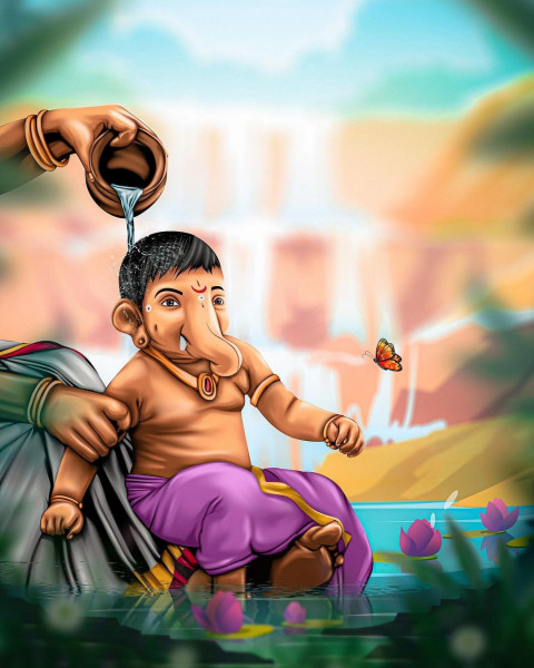 God Ganpati Ji Ganesh Chaturthi Editing CB Background HD New