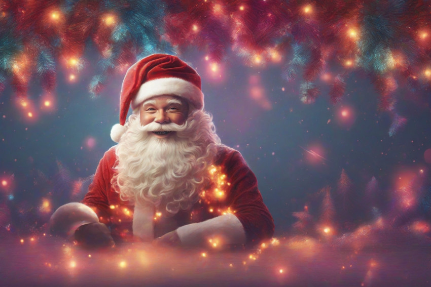 Gradient Christmas Tinsel Background Desktop Wallpaper Image