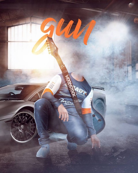 Gun Boy Photography Pose Without Face Background