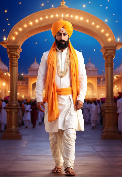 Guru Gobind Singh Ji Jayanti Mobile Screen Background HD Editing