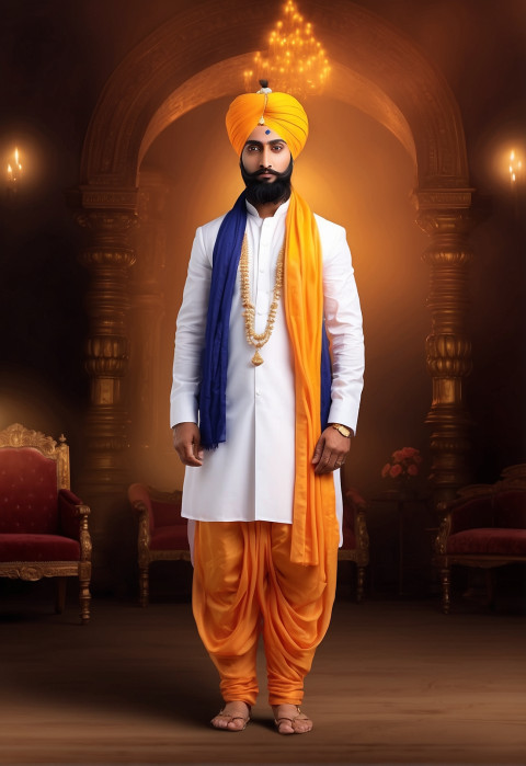 Guru Gobind Singh Ji Jayanti Mobile Screen Background HD Editing Pic