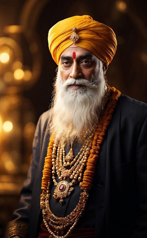 Guru Nanak Close Shot Wallpaper Mobile Background