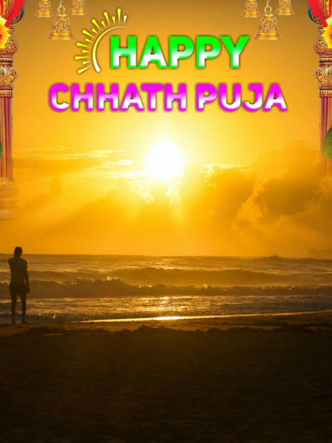 Happy Chhath Puja CB Background Images