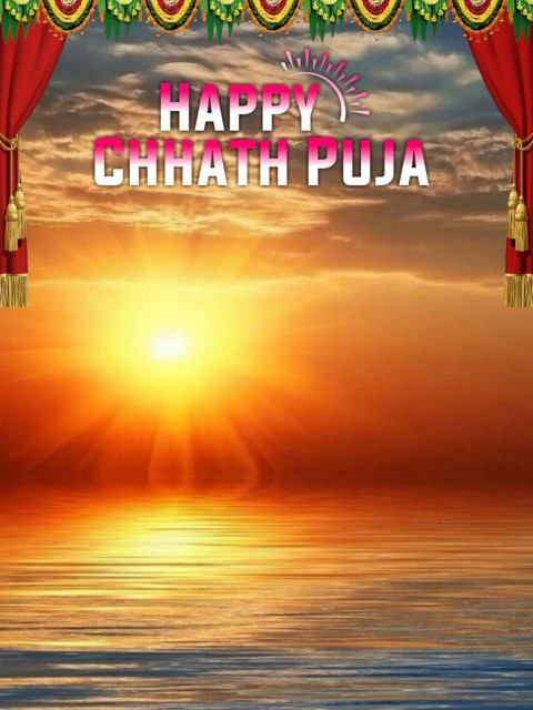 Happy Chhath Puja CB Photo Editing Background