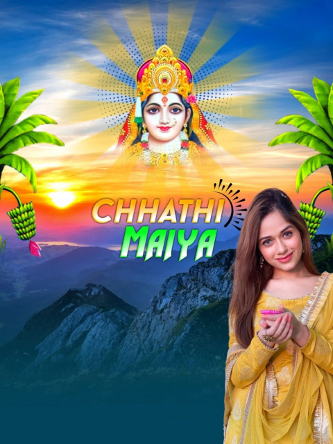 Happy Chhath Puja CB PicsArt Photo With Girls