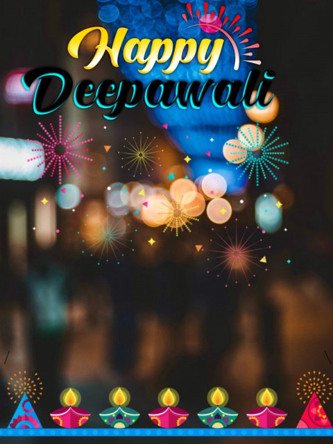Happy Deepawali Background for Photo Editing