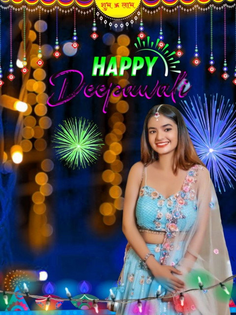 Happy Deepawali CB Background HD for PicsArt Editing with Girls