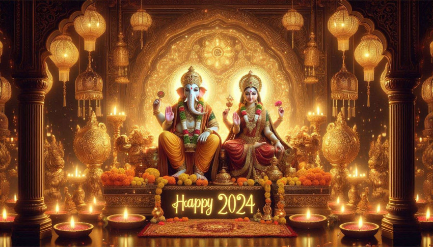 Happy Diwali 2024 Pictures With Glowing Lanterns And Lights