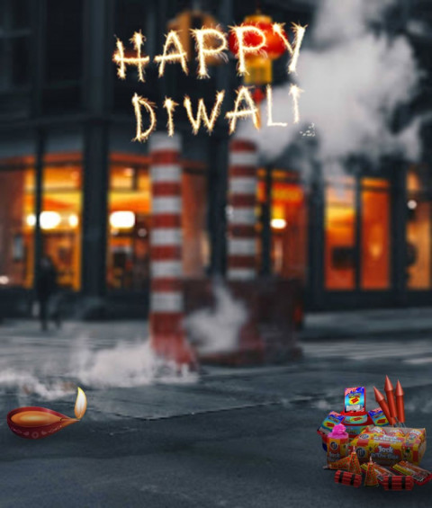 Happy Diwali Background For Editing HD Picsart