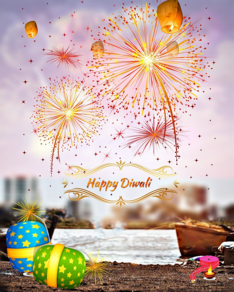 Happy Diwali CB Photo Editing Background HD