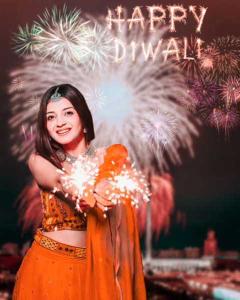 Happy Diwali CB Photo Editing Girls New Background
