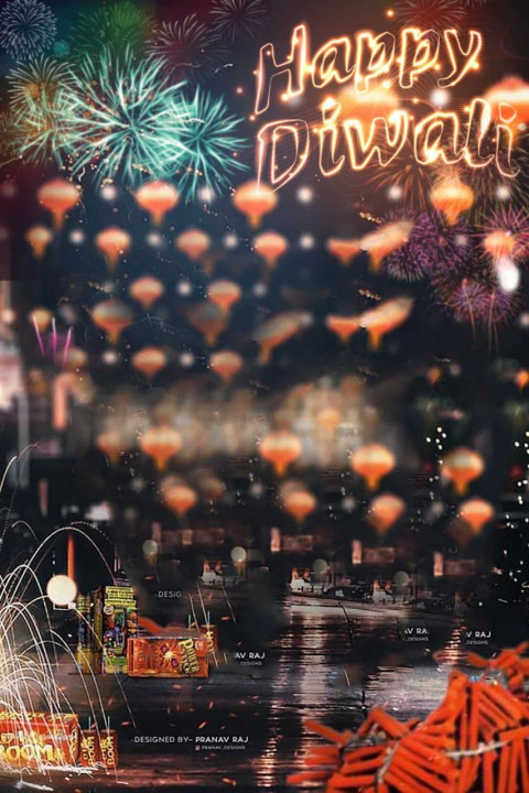 Happy Diwali CB PicsArt Photo Editing Background Download