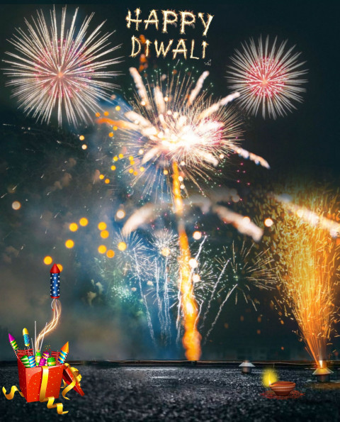 Happy Diwali Editing Background For Photoshop Picsart HD