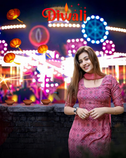 Happy Diwali Girl CB PicsArt Photo Editing Background HD