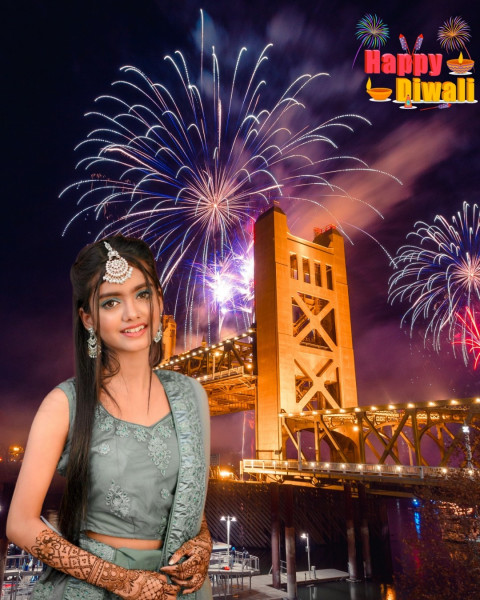 Happy Diwali Hd Backgrounds Girl Free Download Full HD