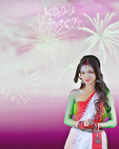 Happy Diwali Photo Editing Background Full HD