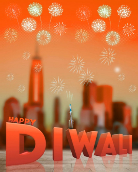 Happy Diwali Photo Editing Background Online