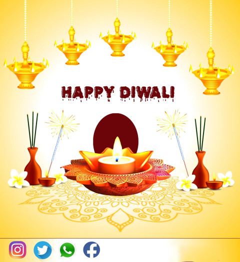 Happy Diwali Photo Editing Wishes For WhatsApp DP Status