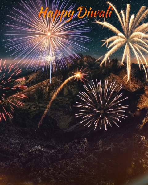 Happy Diwali Photoshop Editing Background HD