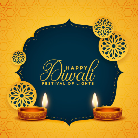 Happy Diwali Wishes Card Images HD Dp Background Free Pic