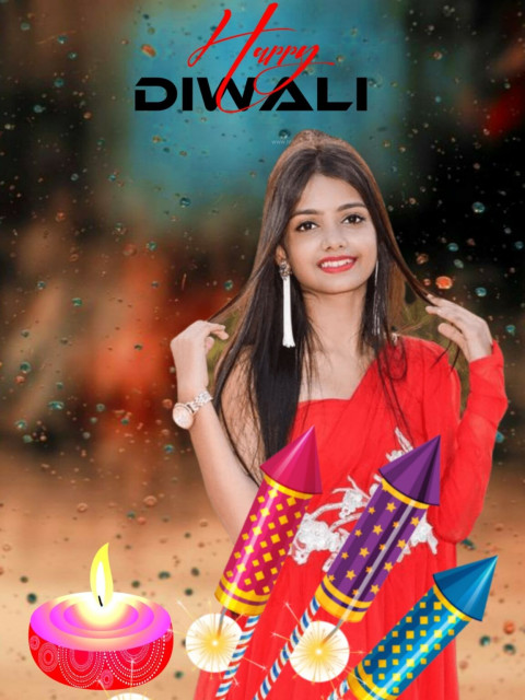 Happy Diwali With Girls CB Background Full HD Download
