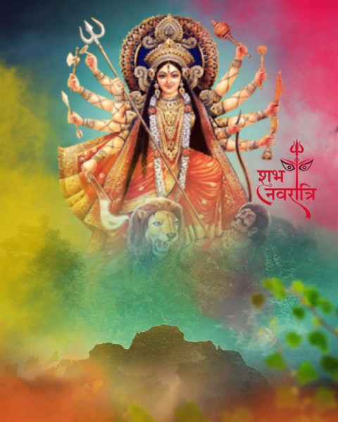 Happy Durga Pooja CB Background For Photo Editing Free