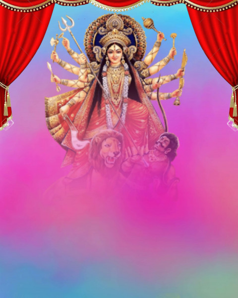Happy Durga Pooja CB Background For Photo Editing HD