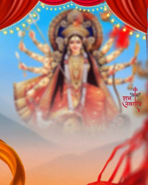 Happy Durga Pooja CB Background For Photo Editing New