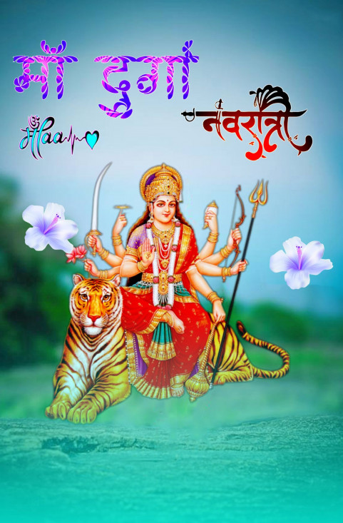 Happy Dussehra Navratri Durga Ji Background For PicsArt Photoshop Img