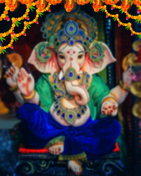 Happy Ganesh Chaturthi Background For PicsArt CB Editing