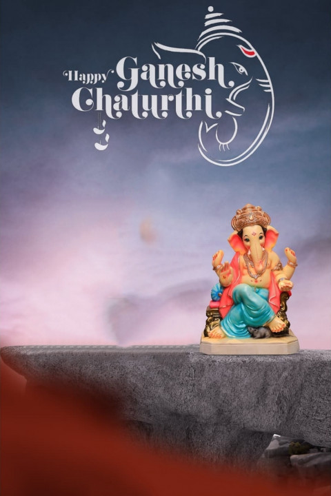 Happy Ganesh Chaturthi Background For Picsart Cb Editing