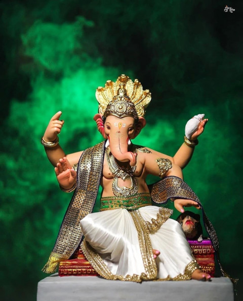 Happy Ganesh Chaturthi Background Hd For Picsart