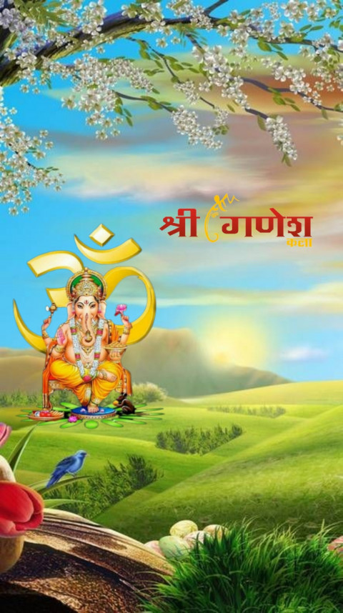 Happy Ganesh Chaturthi Big Size Ganpati Editing Background