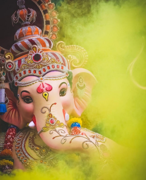 Happy Ganesh Chaturthi CB Editing Background