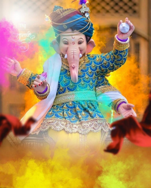 Happy Ganesh Chaturthi Editing CB Background For Photoshop