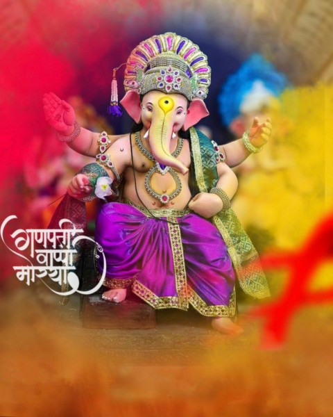Happy Ganesh Chaturthi Editing CB Background For Photoshop