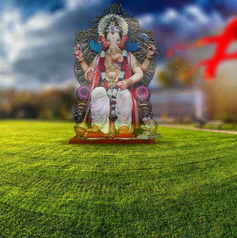 Happy Ganesh Chaturthi Picsart Editing Background For Ganpati Bappa