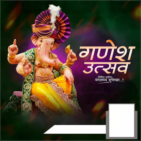 Happy Ganesh Puja Banner Editing Background HD
