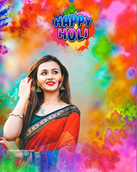 Happy Holi CB Photo Editing Background 2025 4k Free
