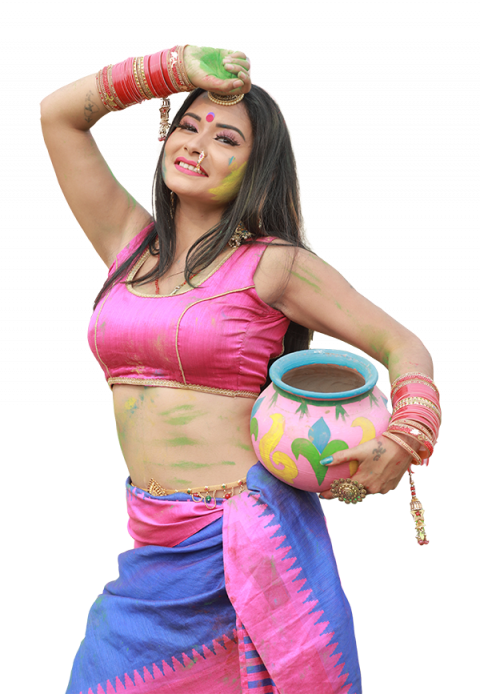 Happy Holi Editing Girl Png Images Download