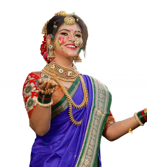 Happy Holi Editing Girl PNG Images Download