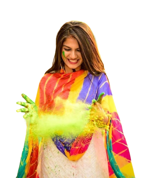 Happy Holi Girl PNG Images Download Free HD