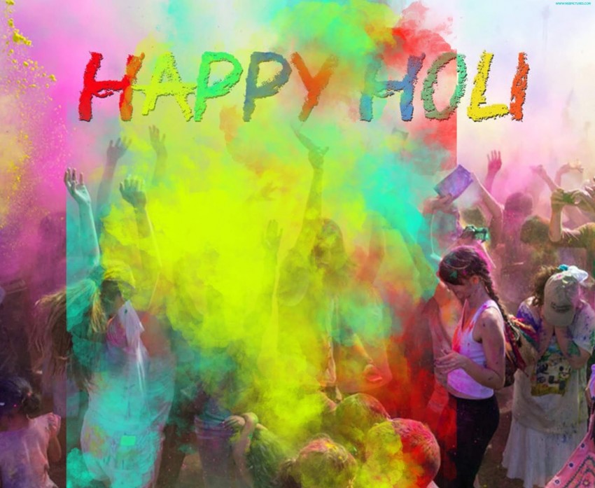 Happy Holi Photo Editing Background