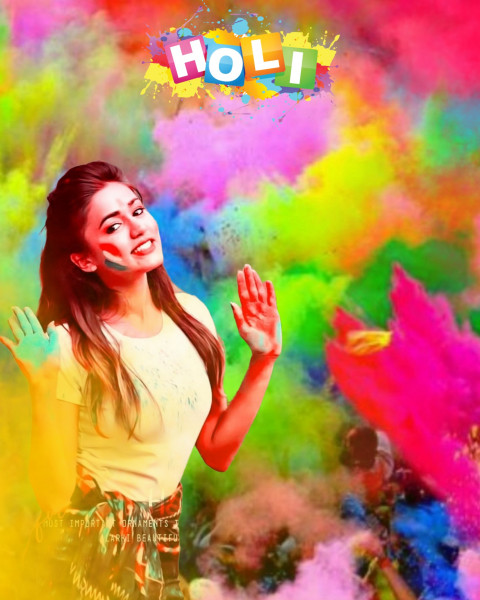 Happy Holi Photo Editing Backgrounds With Girl For Picsart New