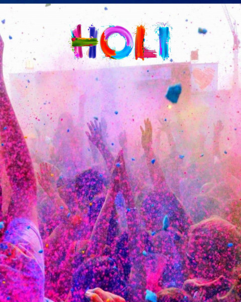 Happy Holi Photoshop Editing Background Download