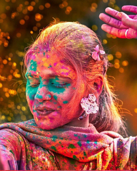 Happy Holi Photoshop Editing Background Download New