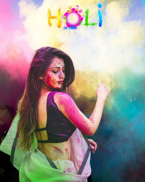 Happy Holi Photoshop Editing Background Download Pic