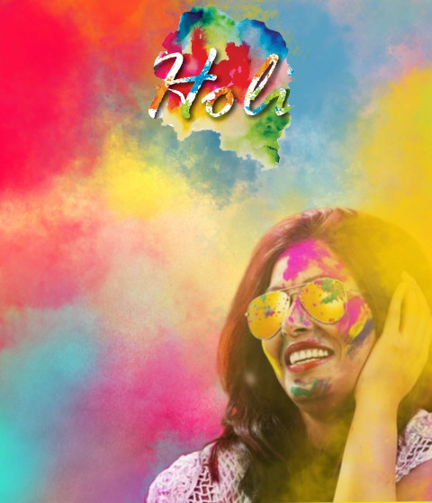 Happy Holi Special Photo Editing Background Full HD